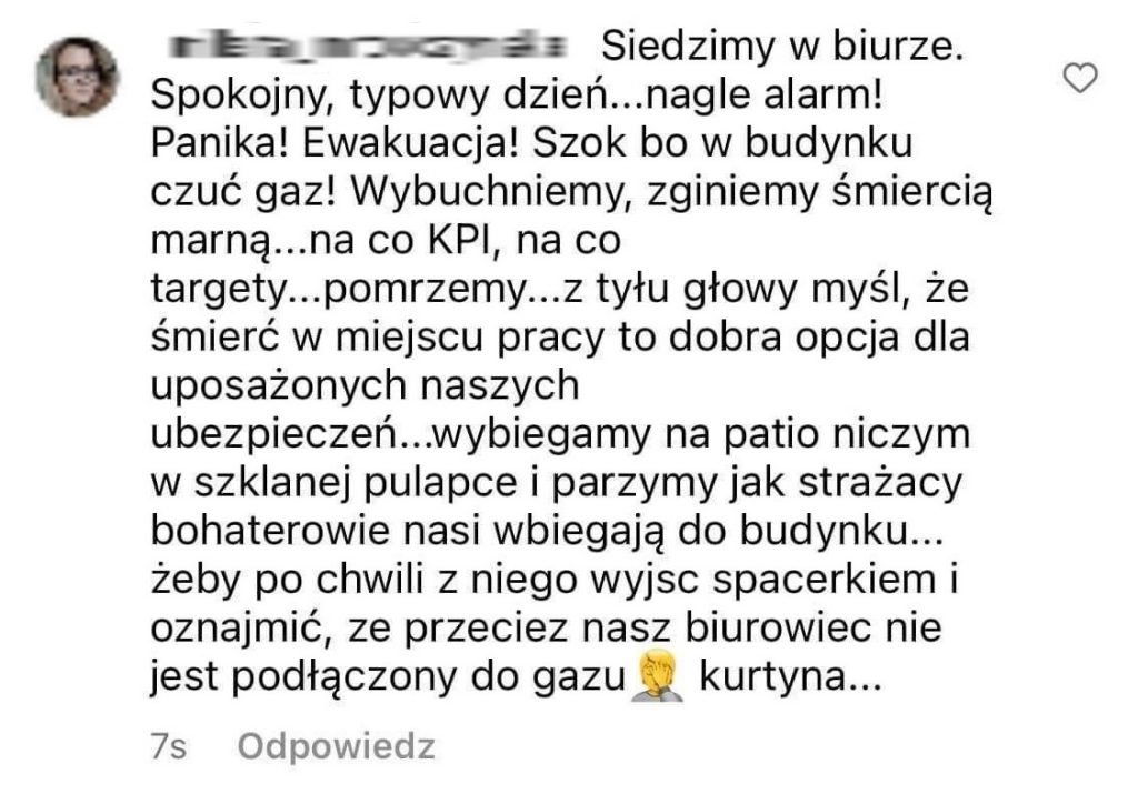 straszny dzień w pracy