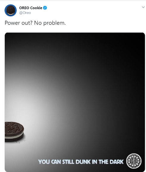 Real time marketing RTM Oreo - przykład