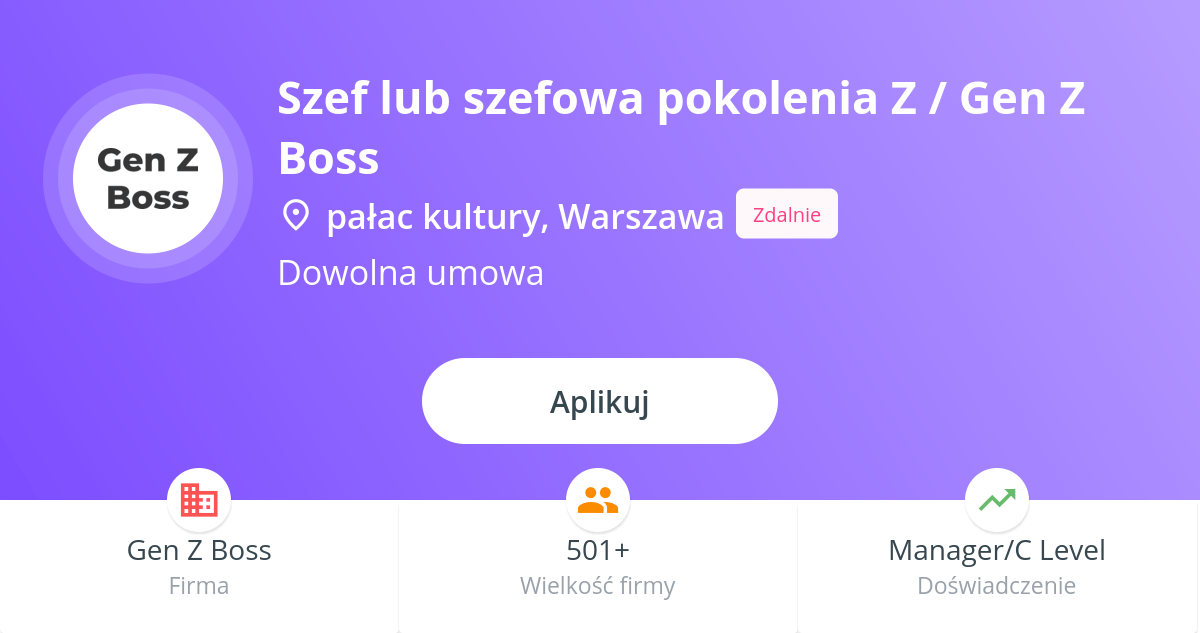 Kampania Gen. z RocketJobs.pl